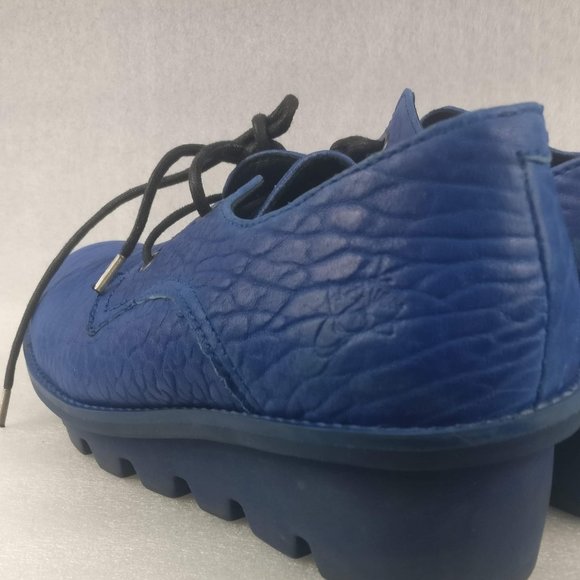 John Fluevog FREE YOUR SOLES 100% LEATHER Platform Lightweight Oxfords  Wmns11us - Picture 11 of 12